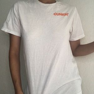 White, Orange, and Purple Dunkin’ Donuts t-shirt